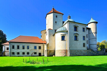 Fototapeta na wymiar Nowy Wisnicz castle, magnificent residence of the Kmita and Lubomirski families, Poland 