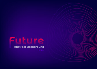 Future abstract background vector design. Minimal Cover template. Abstract Landing page template.  Dark purple homepage for creative website. 