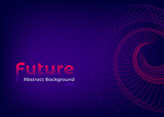 Future abstract background vector design. Minimal Cover template. Abstract Landing page template.  Dark purple homepage for creative website. 