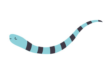 Naklejka premium Cute Fish with Long Tail as Sea Animal in Bandana Floating Underwater Vector Illustration