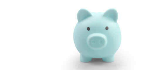 Piggy bank and money saving