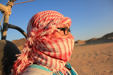 Person in the desert