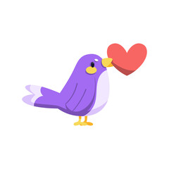 Isolated cute and colored bird Vector illustration