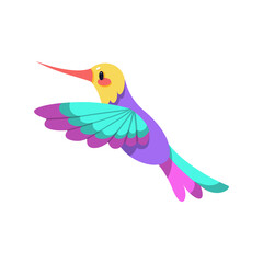 Isolated cute and colored bird Vector illustration
