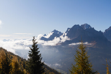 Obraz premium mountains over the clouds 
