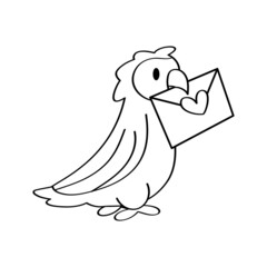 Isolated cute and colored bird Vector illustration