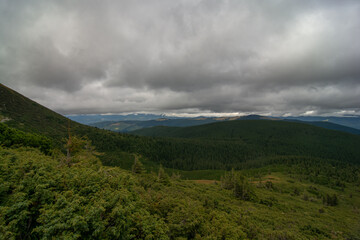 Beautiful Carpathian landscape National Park. Carpathian, Ukraine, Europe. Beauty world.