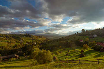 Beautiful Carpathian landscape National Park. Carpathian, Ukraine, Europe. Beauty world.