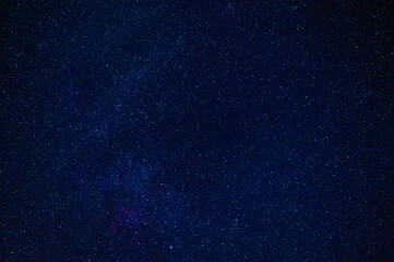 Night starry sky with stars, constellations, nebulae and galaxies at night. Abstract blue background