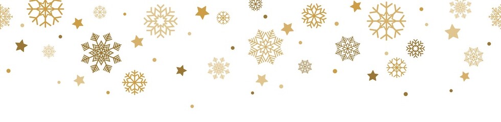 seamless snow stars falling down