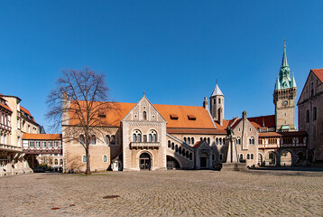 Burg Dankwarderode in der Altstadt von Braunschweig in Niedersachsen, Deutschland