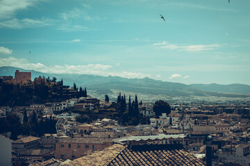 Running sights from the top.  Arabic castle. Arabian arquitecture