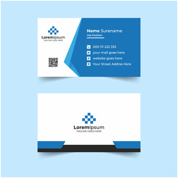 Professional Minimalis Clean Business Card Design Template