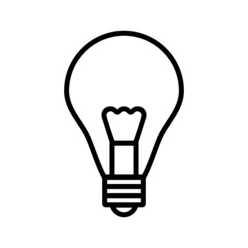 light bulb icon on a white background.