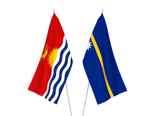 Republic of Kiribati and Republic of Nauru flags
