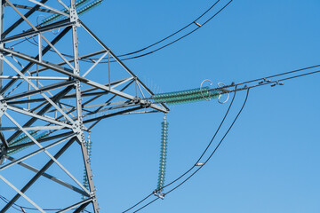 Details of high voltage electric power lines.