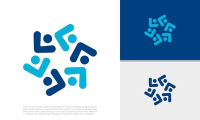 Human Resources Consulting Company, Global Community Logo. Social Networking logo designs.