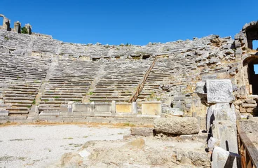 Foto op Canvas Ancient theater of Perge. Amphitheater. Ancient city. Side. Turkey. Manavgat. Antalya. Landmarks of Turkey © TATIANA