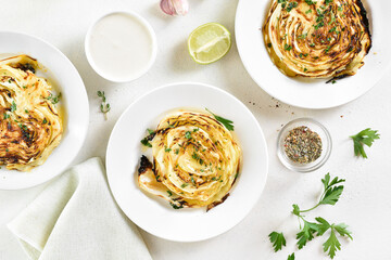 Roasted cabbage steaks