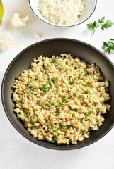 Roasted cauliflower rice