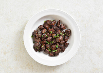 Garlic butter steak bites