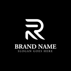 Letter mark r logo design template
