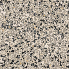 Terrazzo background, seamless pattern. Classic style flooring. Vector illustration, EPS 10
