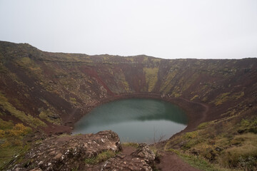 Kerid Crater in south Iceland 