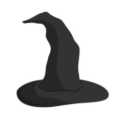 Witch black hat icon, vector illustration design. Halloween collection.