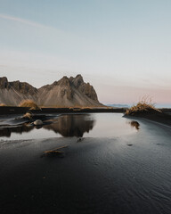 Vestrahorn and its reflection