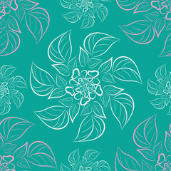 seamless pattern with flowers, print design, surface design. Design textile, fabrics, home decoration products, beautiful flower outfits, travel and tourism products.