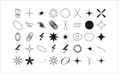 Universal trend geometric shapes set