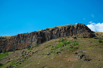 Rock background. Symphony of Stones or Basalt Organ