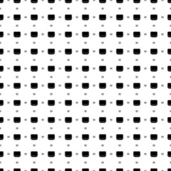 Square seamless background pattern from black ladies handbag symbols are different sizes and opacity. The pattern is evenly filled. Vector illustration on white background