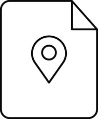 Location file Isolated Vector icon which can easily modify or edit

