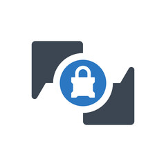 Encrypted messaging icon