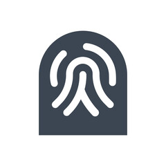 Fingerprint identity icon