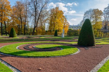 Catherine Park in autumn Foliage, Tsarskoye Selo (Pushkin), St. Petersburg, Russia