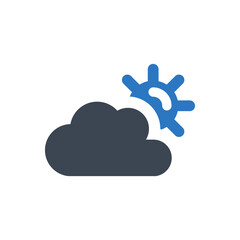 Cloud day icon