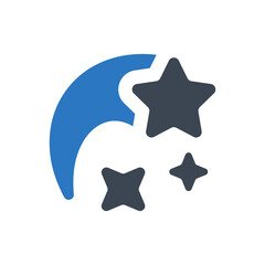 Star falling icon
