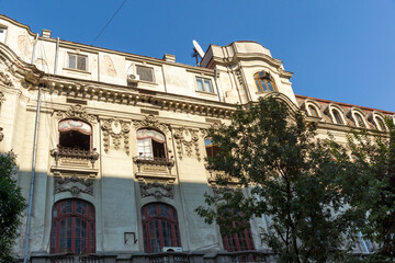 Fototapeta premium City Hall at the center of city of Bucharest, Romania
