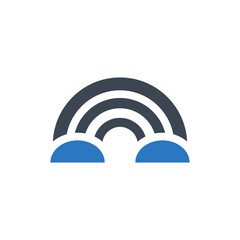 Obraz premium Rainbow icon