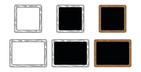 Chalkboard Clipart Graphic - Outline and Silhouette © ATerra