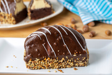 Malaga Dessert - Chocolate Eclairs with peanut - hazelnut and banana