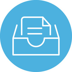 Drawer document Isolated Vector icon which can easily modify or edit

