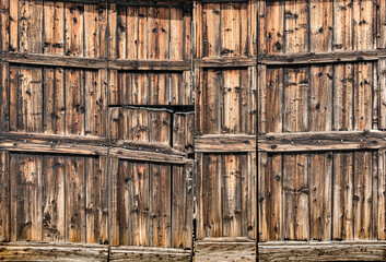 Rustic wooden gate, abstract background.