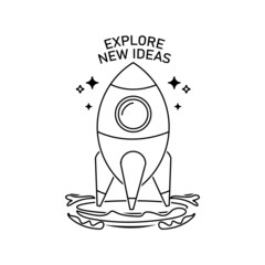 Explore new ideas line art illustration design