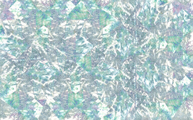 Blue crackled mother of pearl in faceted mosaic pattern