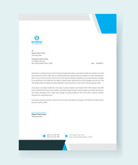 Letterhead Template Design For Professional Business Project. Corporate Modern Creative Editable Letterhead Template Design Vector.