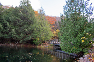 Fototapeta na wymiar Gatineau Park, Quebec, Canada in Fall